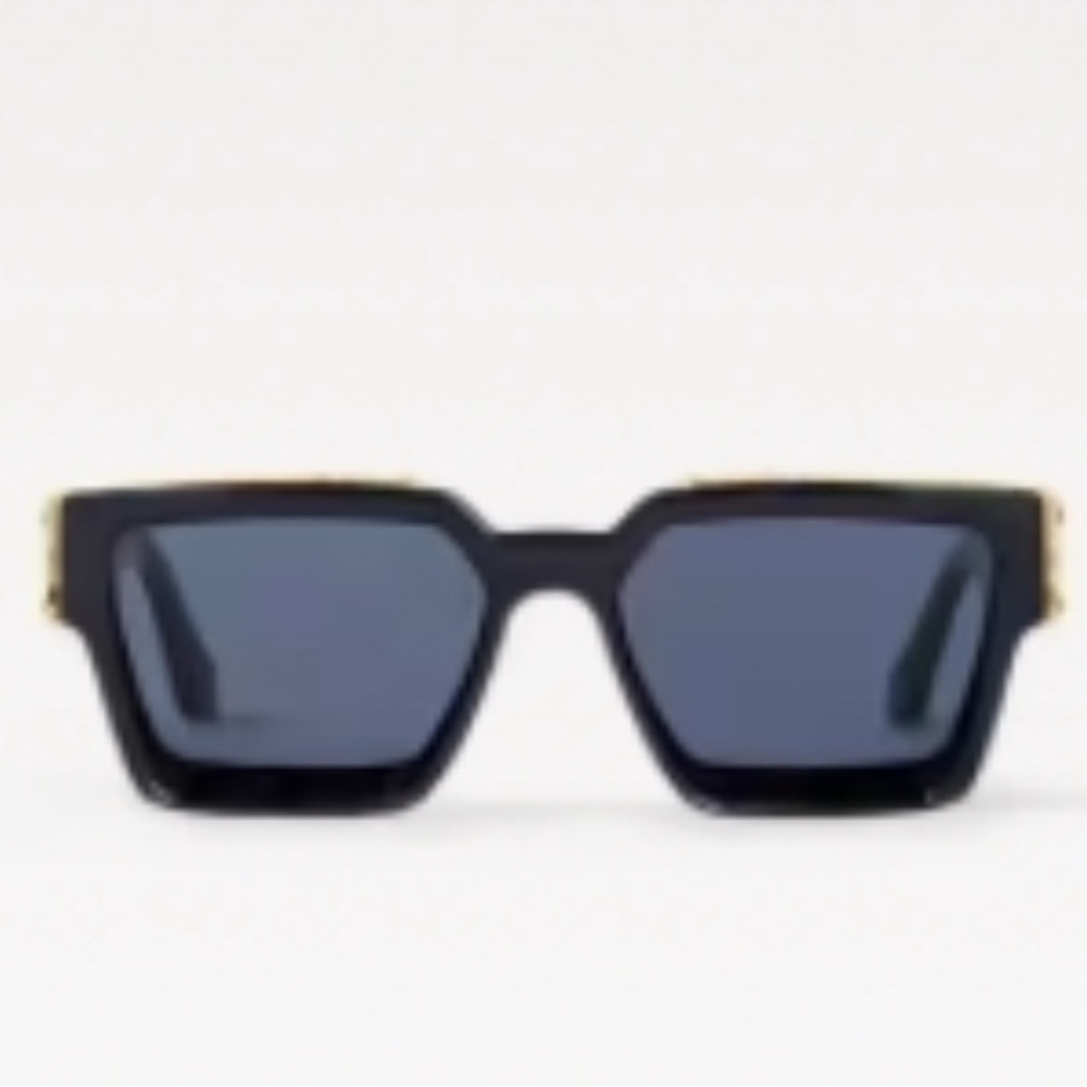 Louis Vuitton Black and Gold Sunglasses